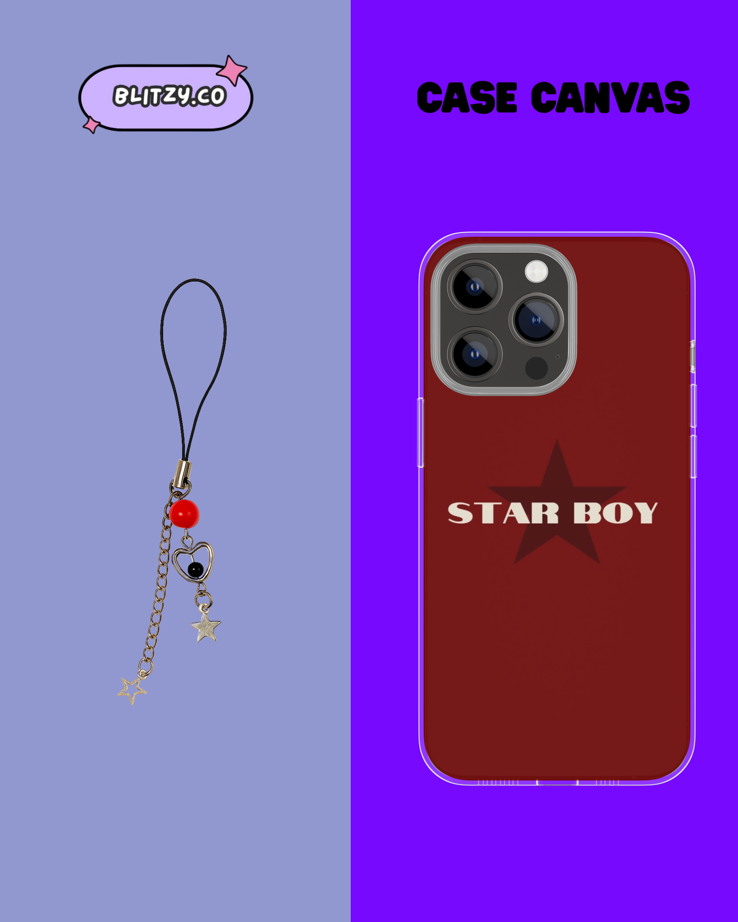 Star Girl Themed Phone Case & Charm