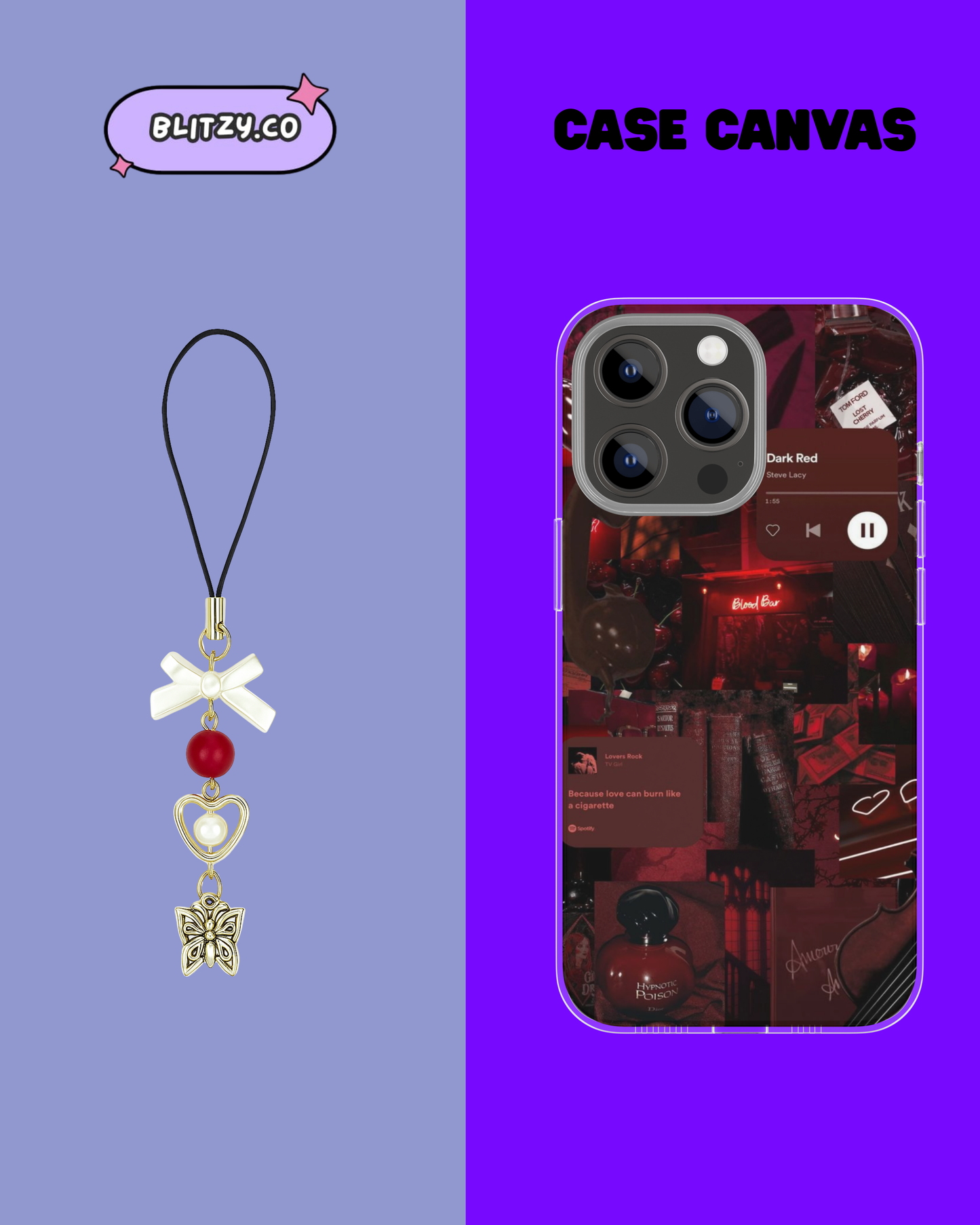 Coquette Themed Phone Case & Charm
