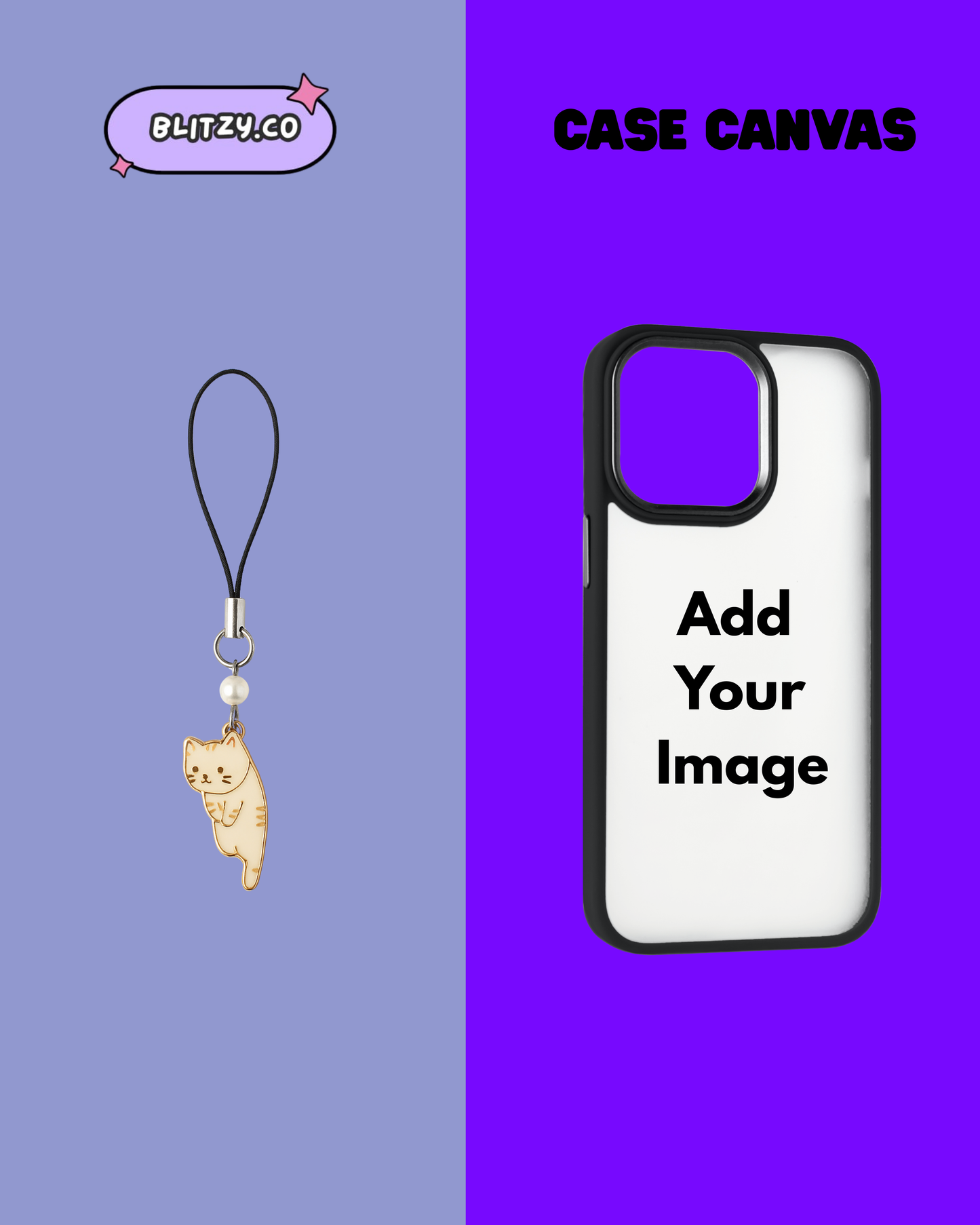 Add Your Design Phone Case with Charm