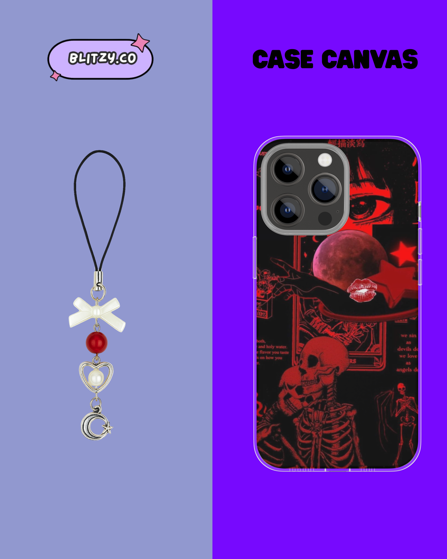 Celestial dreams Themed Phone Case & Charm