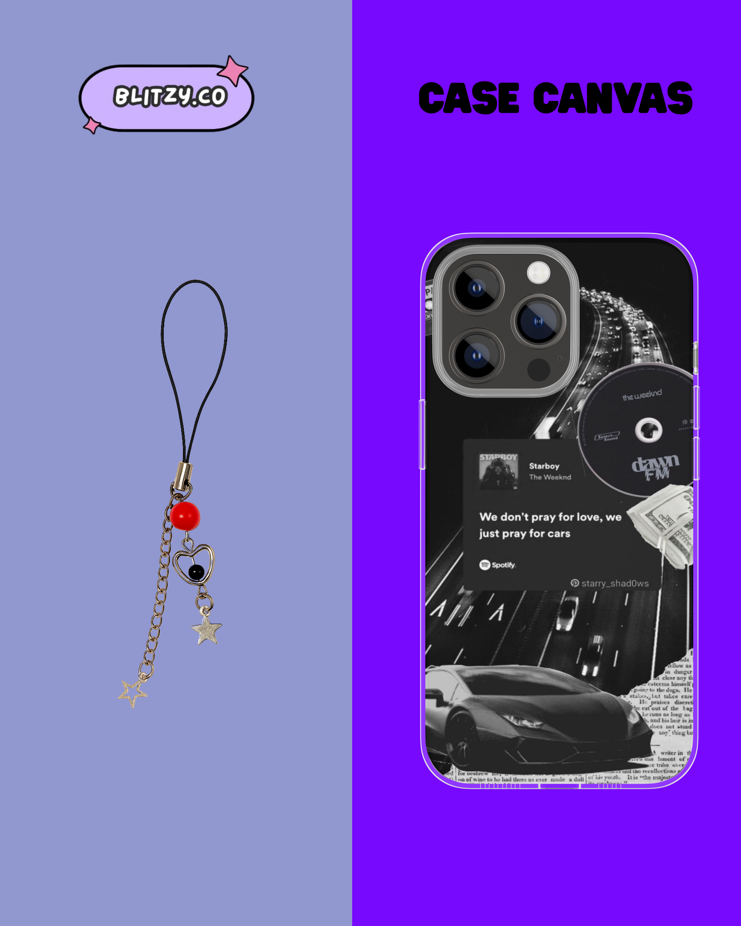 Star Girl Themed Phone Case & Charm