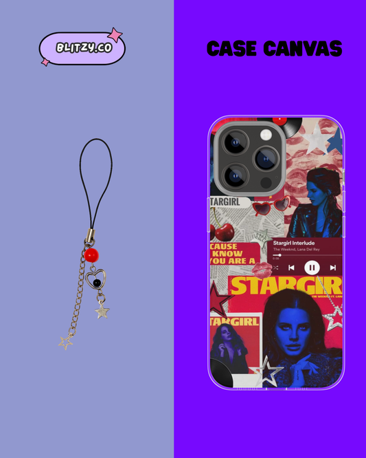 Star Girl Themed Phone Case & Charm