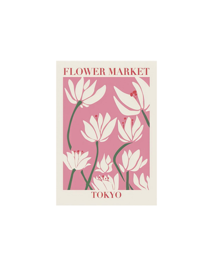 Aesthetic Flower Market Themed Posters