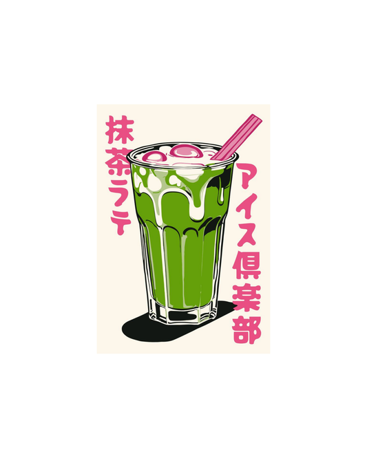 Matcha Girl Themed Posters