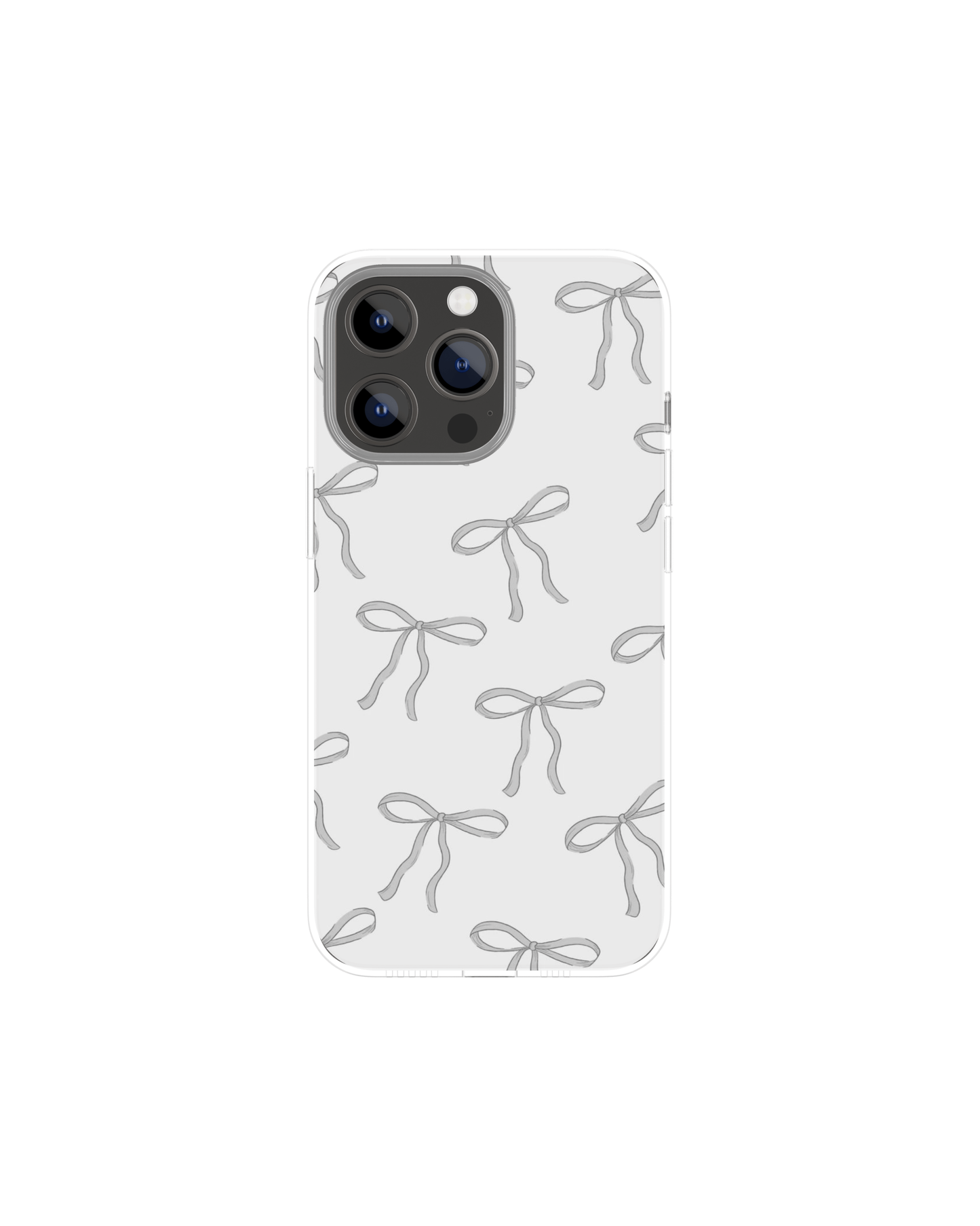 Silver Coquette Themed Phone Case
