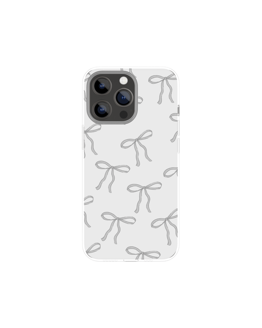 Silver Coquette Themed Phone Case