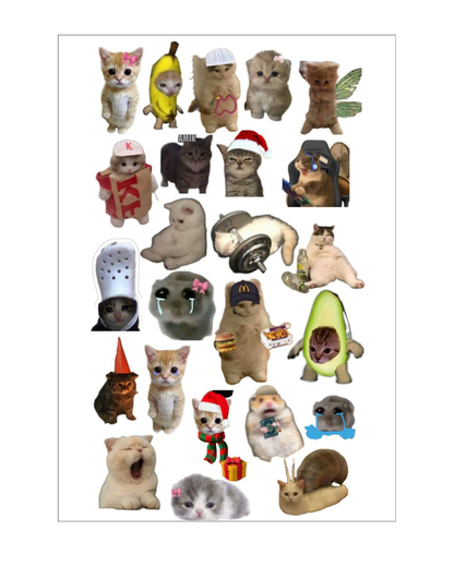 Cats Themed Stickers