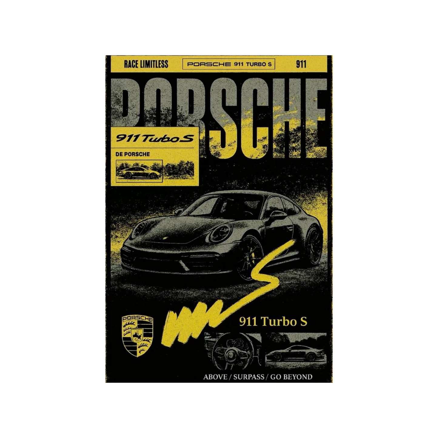 Porsche Themed Car Posters