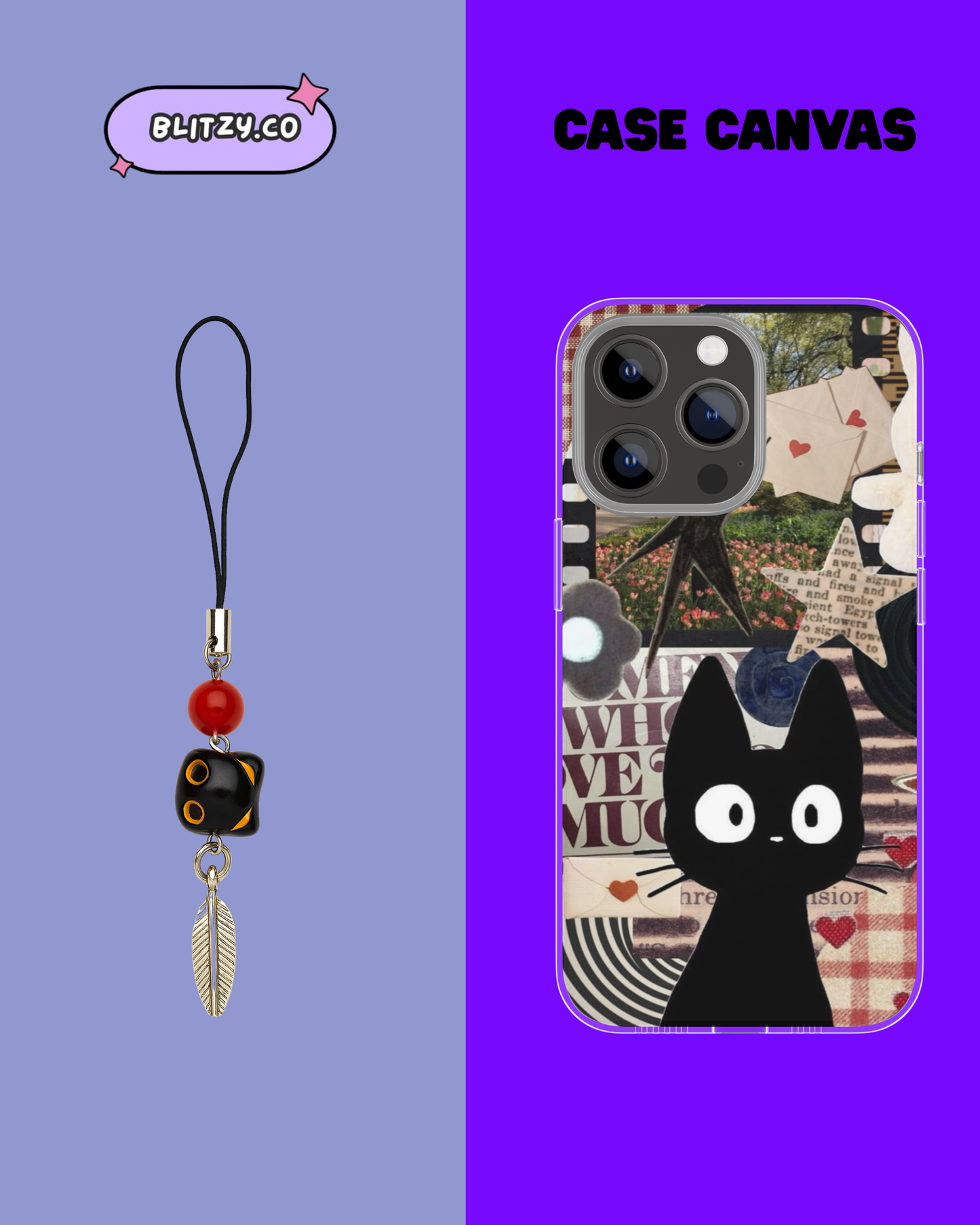 Meow Majesty Themed Phone Case & Charm