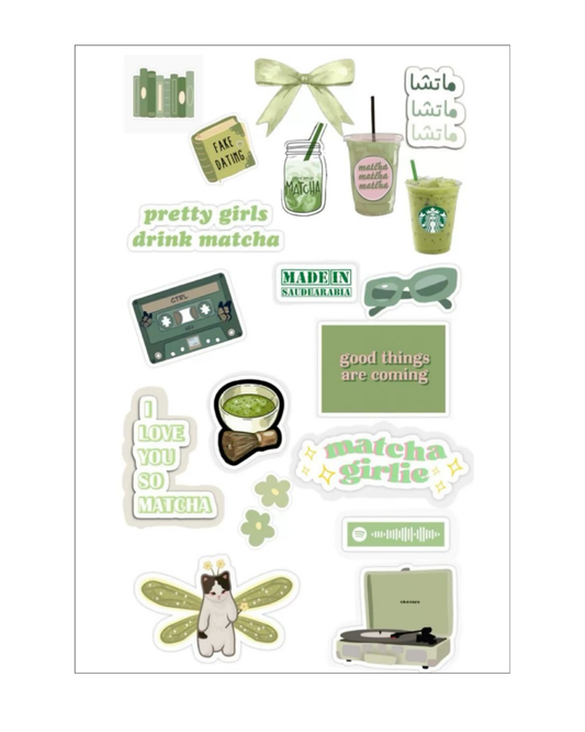 Matcha Girl Sticker Sheets