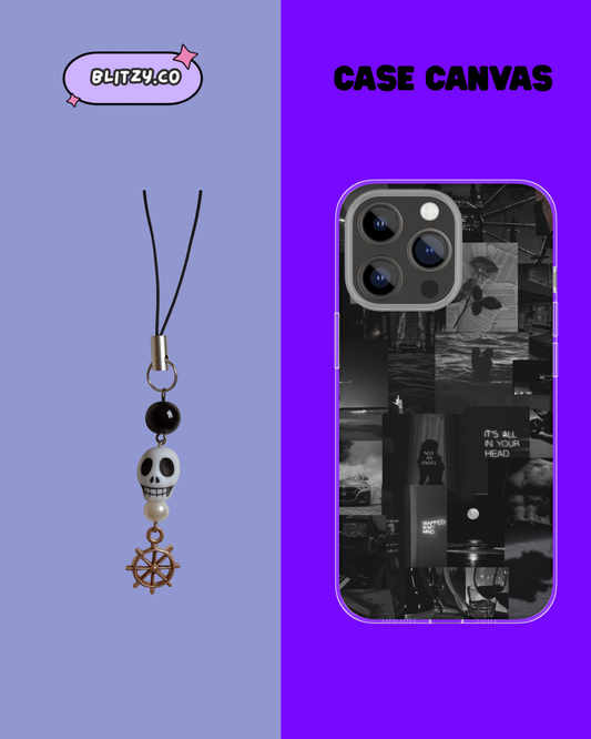 Shatter-me inspired Phone Case & charm