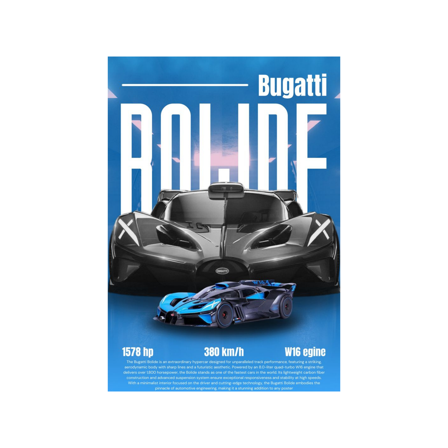 Bugatti Themed Cars Posters
