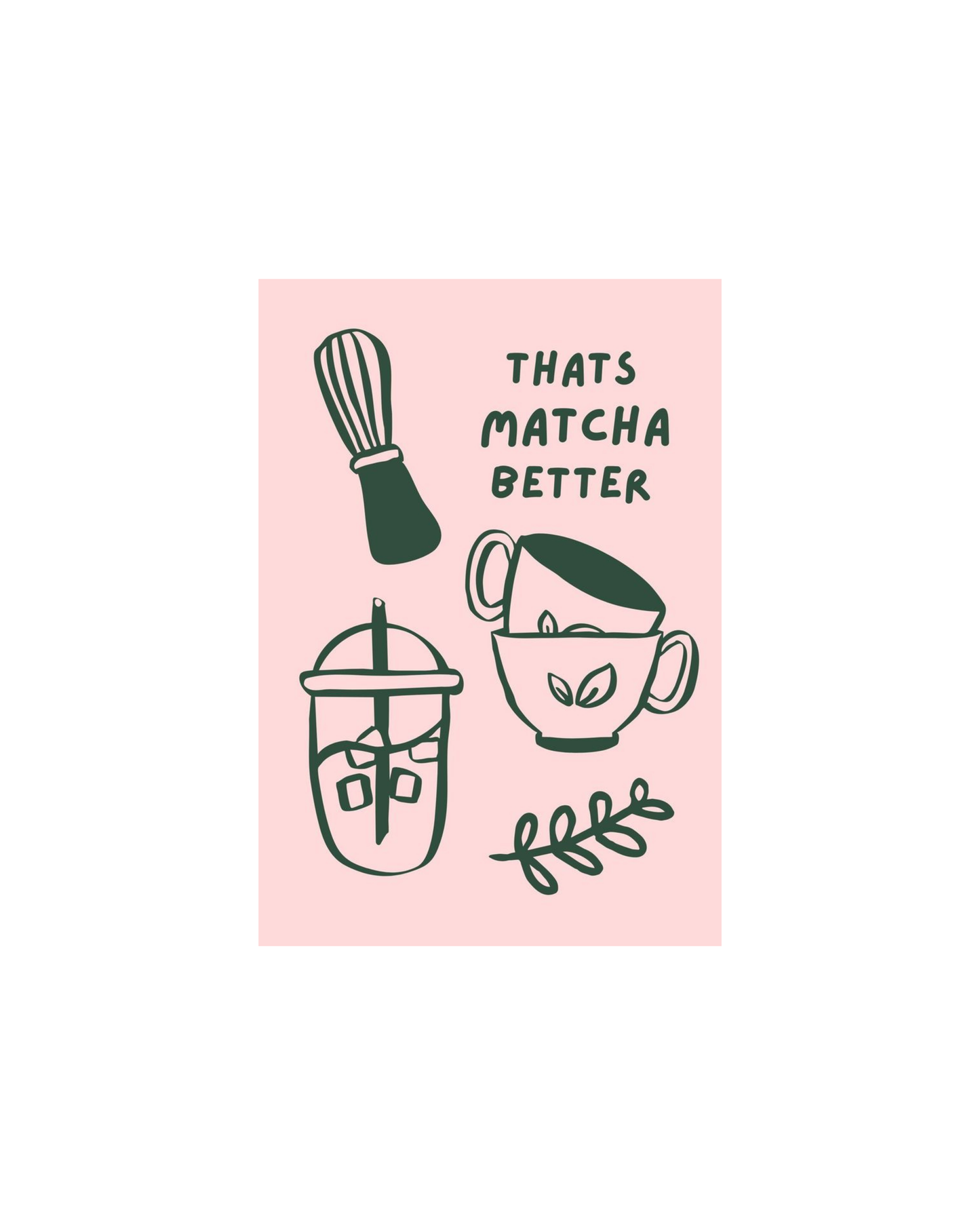 Matcha Girl Themed Posters