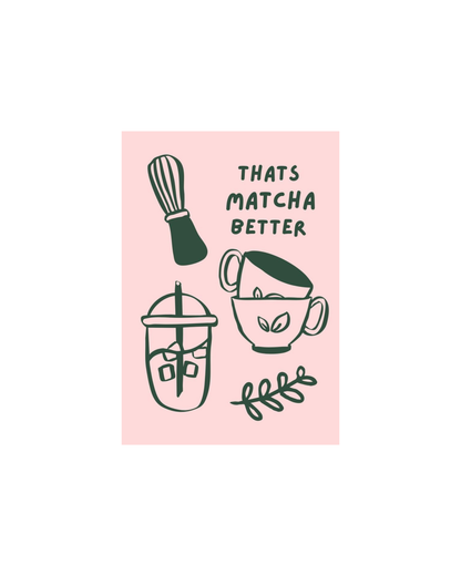 Matcha Girl Themed Posters