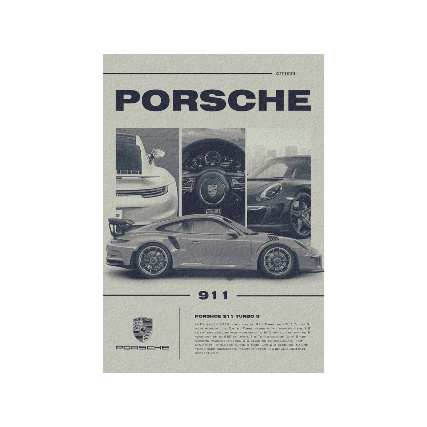 Porsche Themed Car Posters