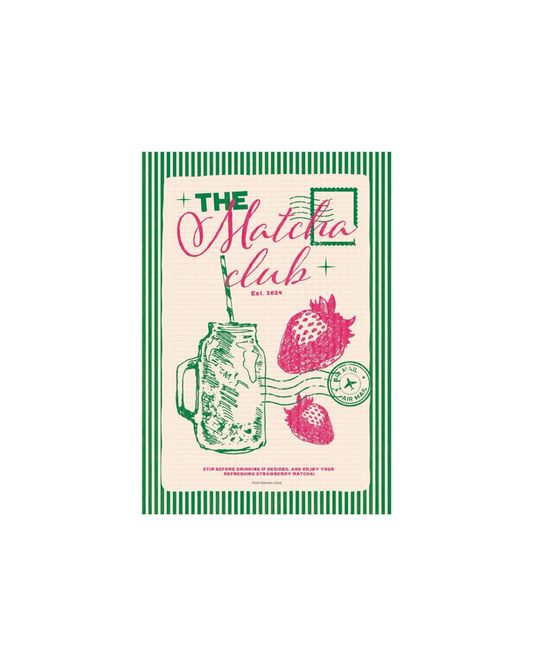 Matcha Girl Themed Posters
