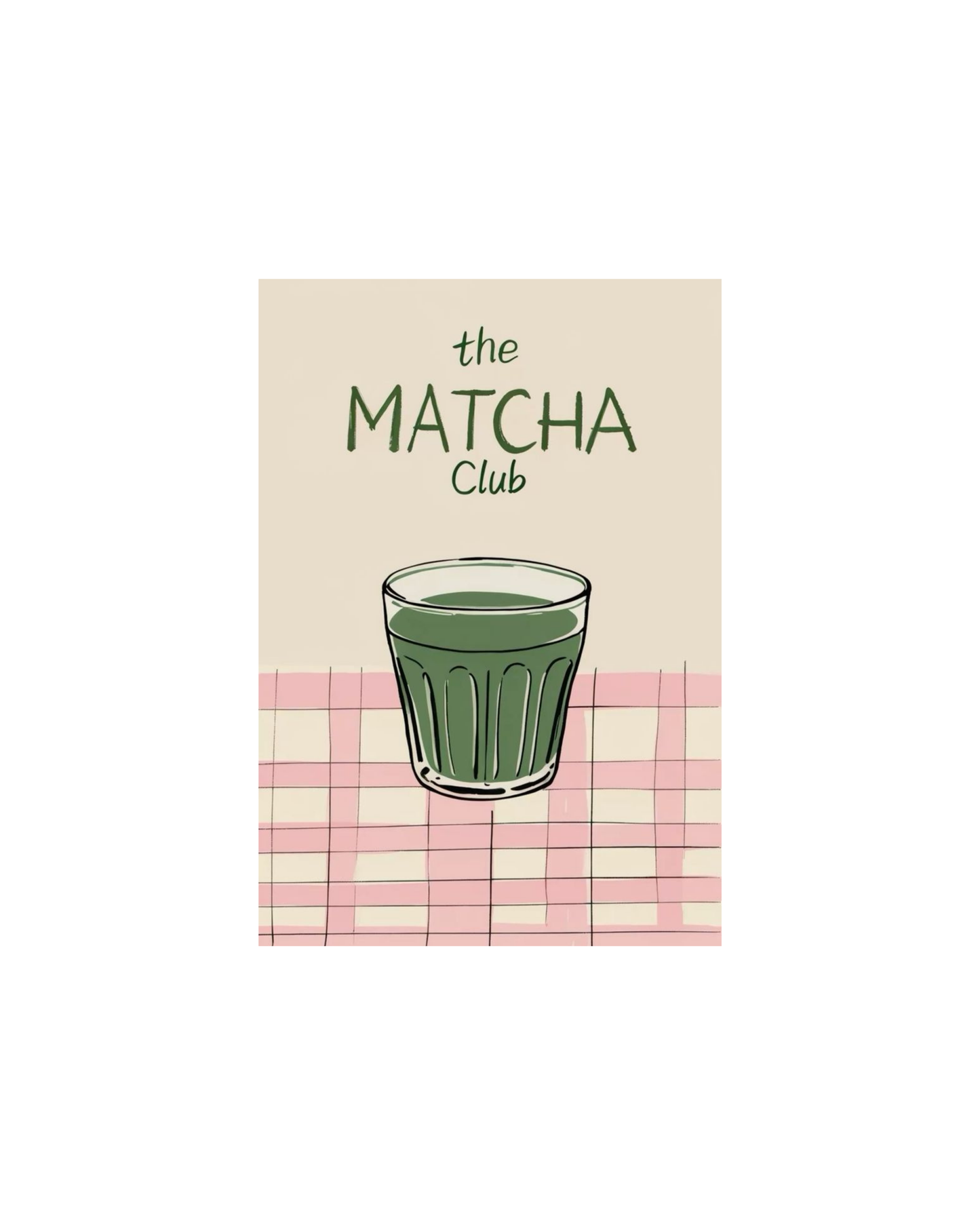 Matcha Girl Themed Posters