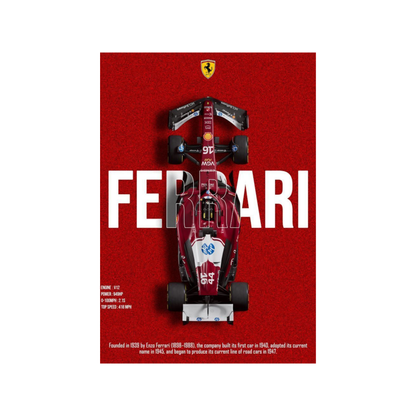 Ferrari Themed Posters - Vol I