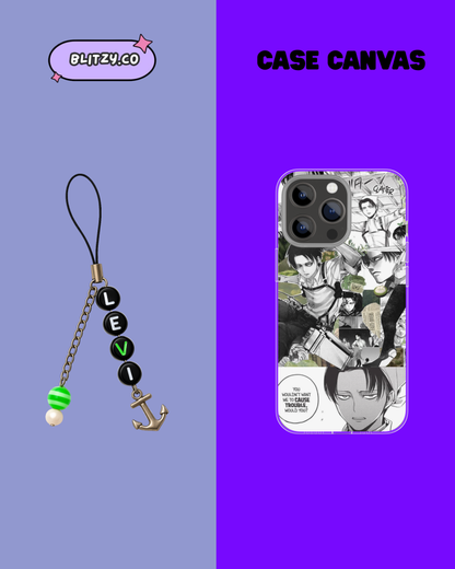 Levi Ackerman's Themed Phone Case & Charm