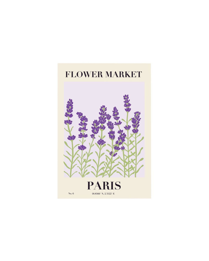 Aesthetic Flower Market Themed Posters