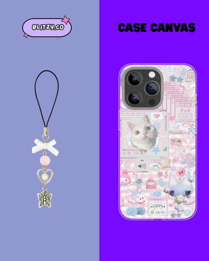 Coquette Themed Phone Case & Charm