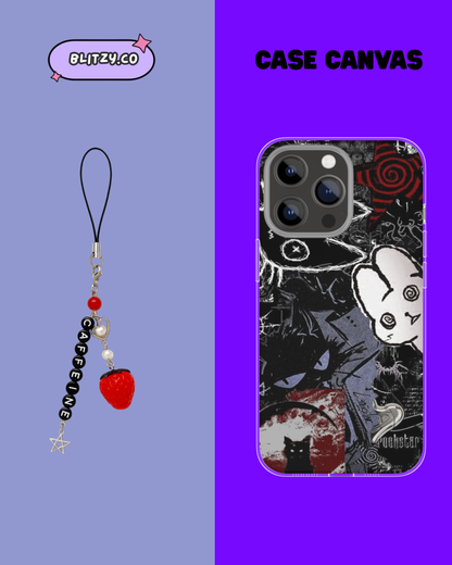 Caffeine Themed Phone Case & Charm