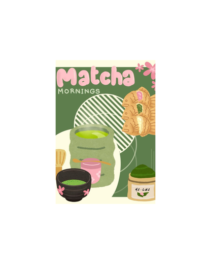 Matcha Girl Themed Posters