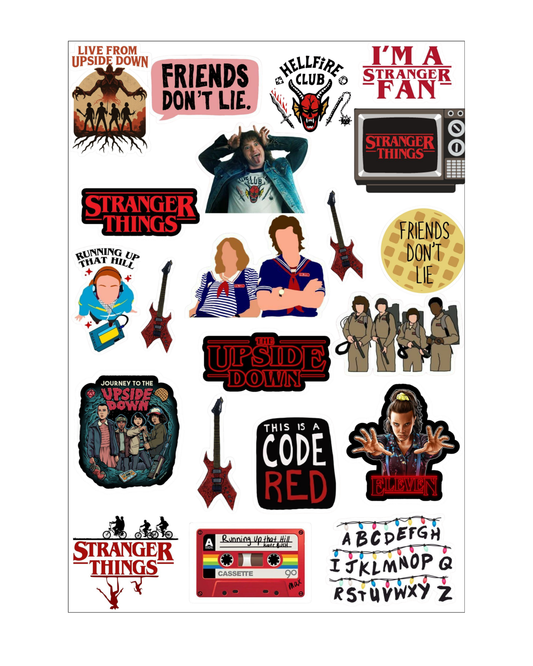 Stranger Things Sticker Sheets