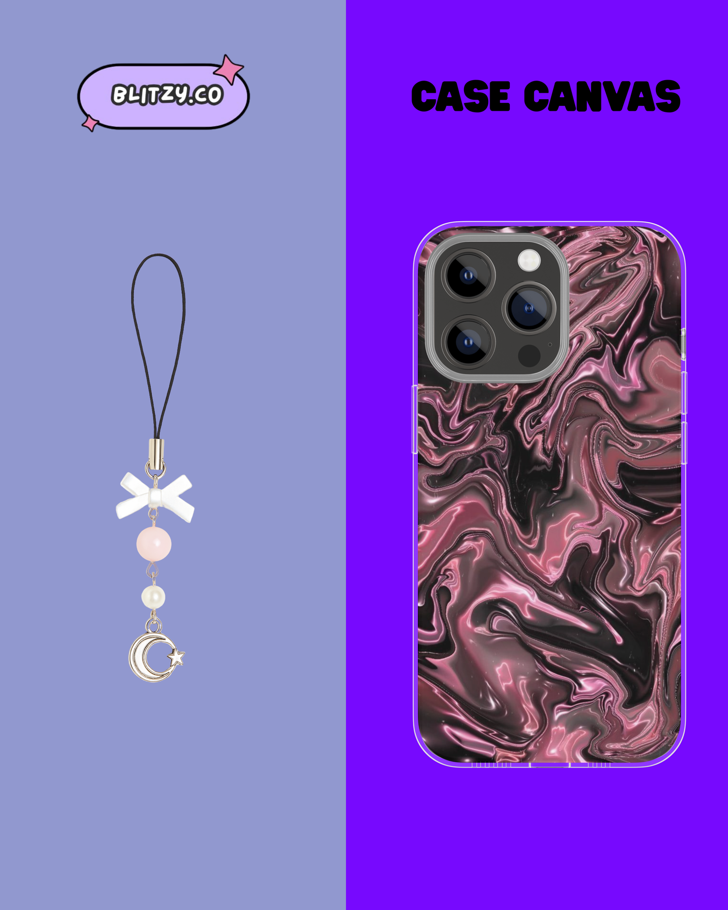 Celestial dreams Themed Phone Case & Charm