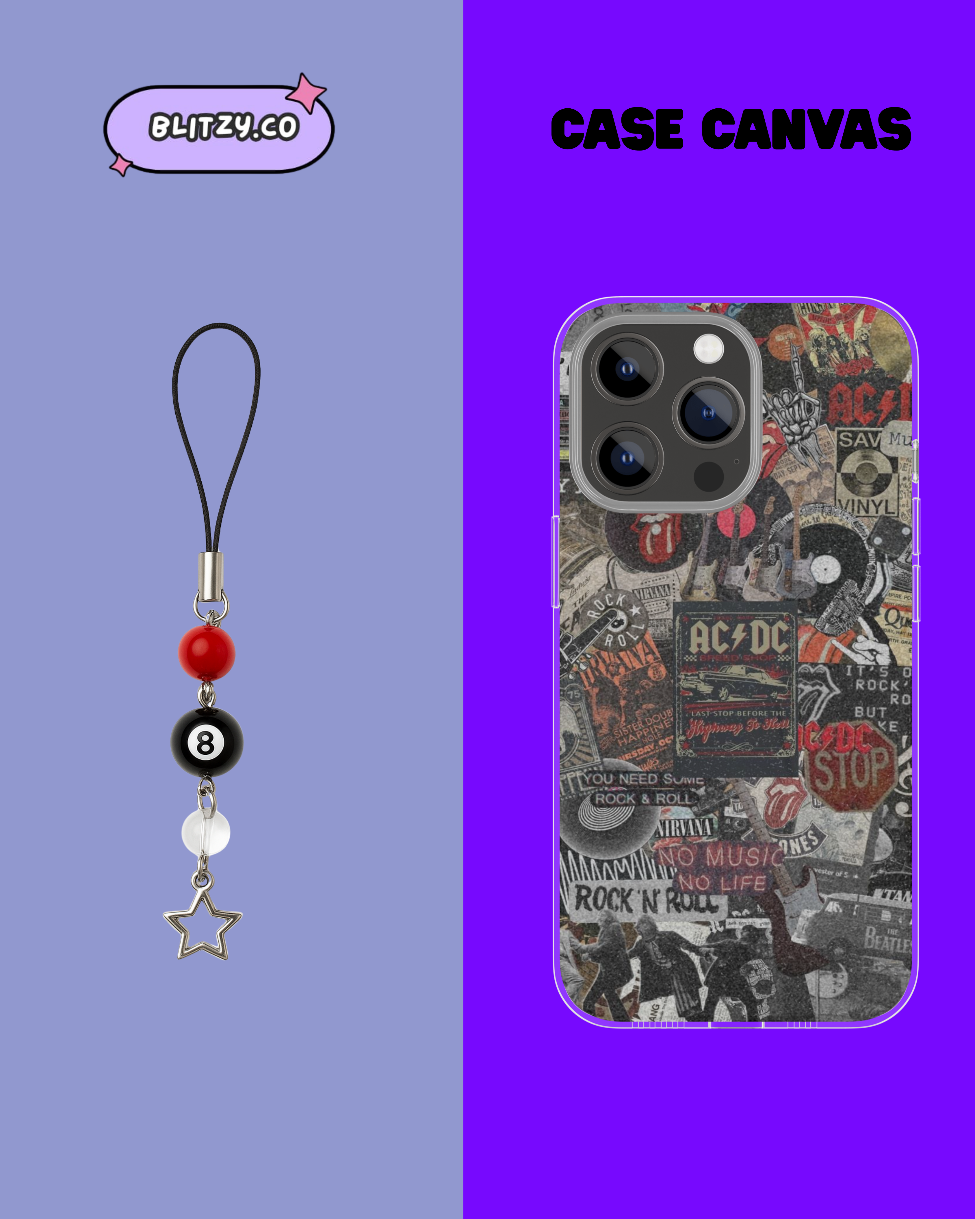 8 ballin' Phone Case & Charm