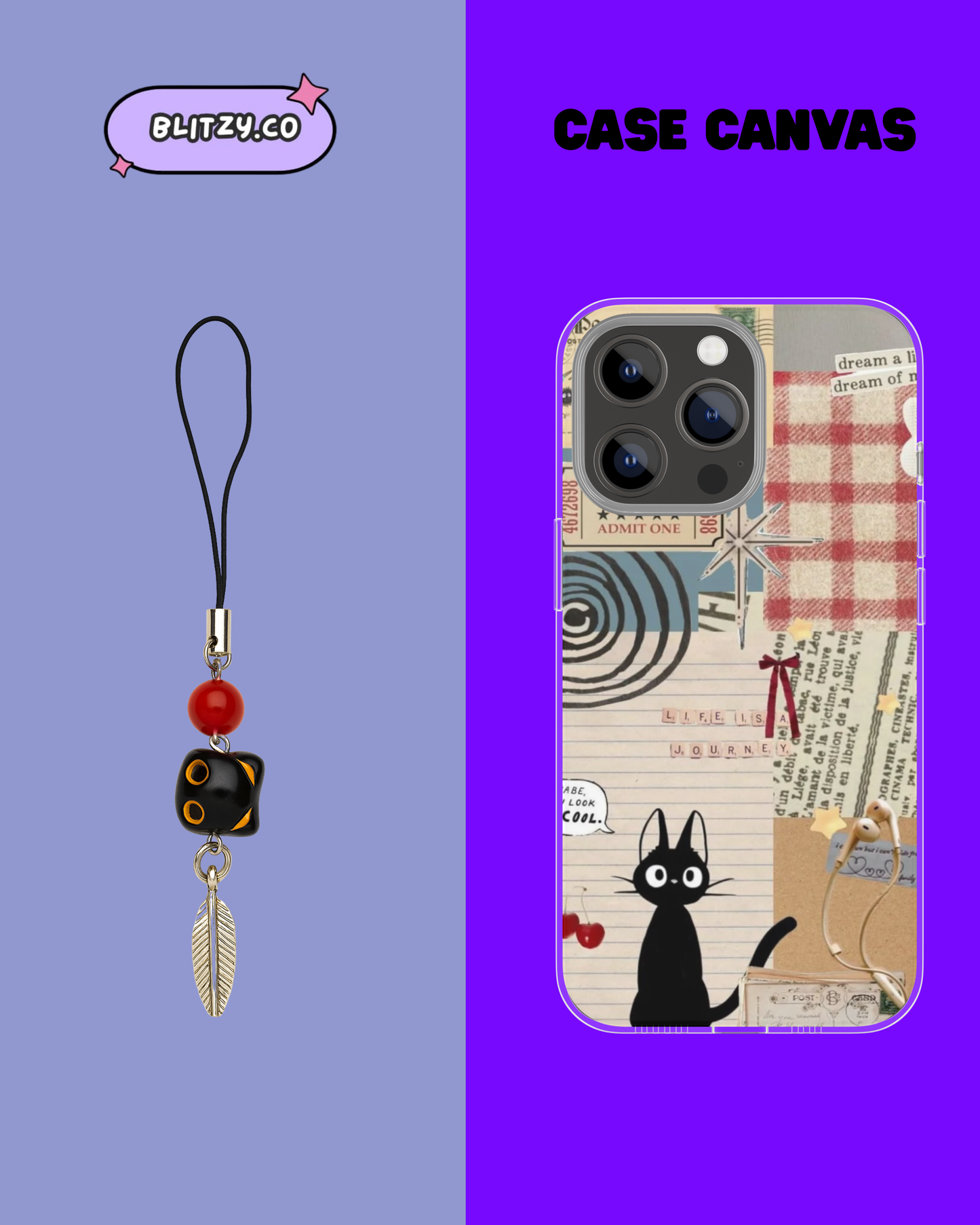 Meow Majesty Themed Phone Case & Charm