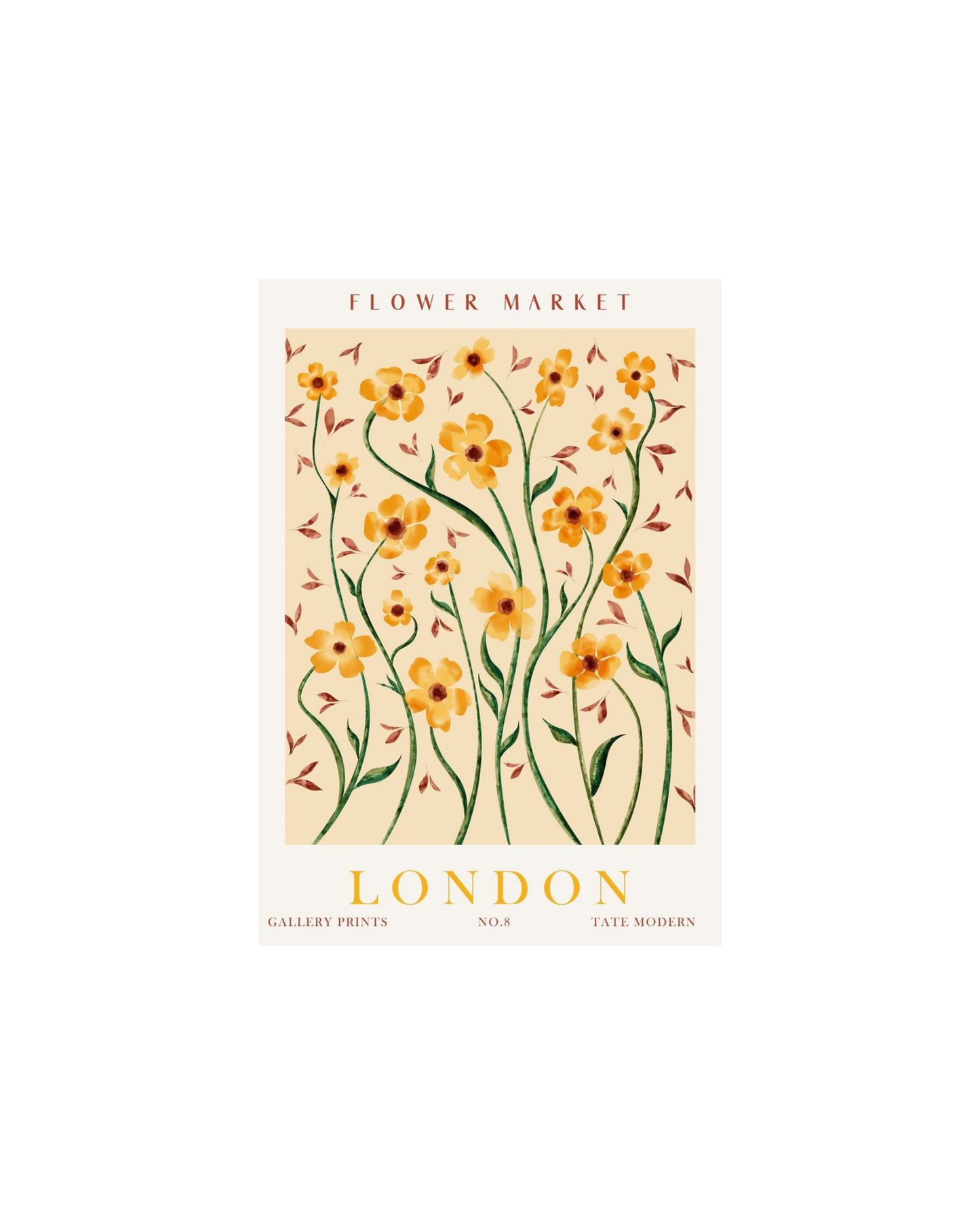 Aesthetic Flower Market Themed Posters