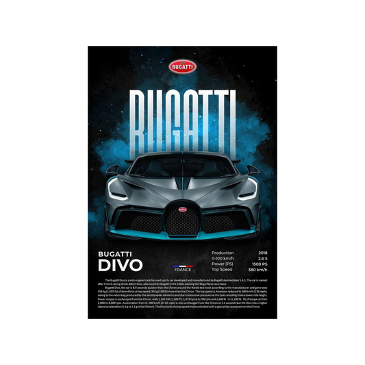 Bugatti Themed Cars Posters
