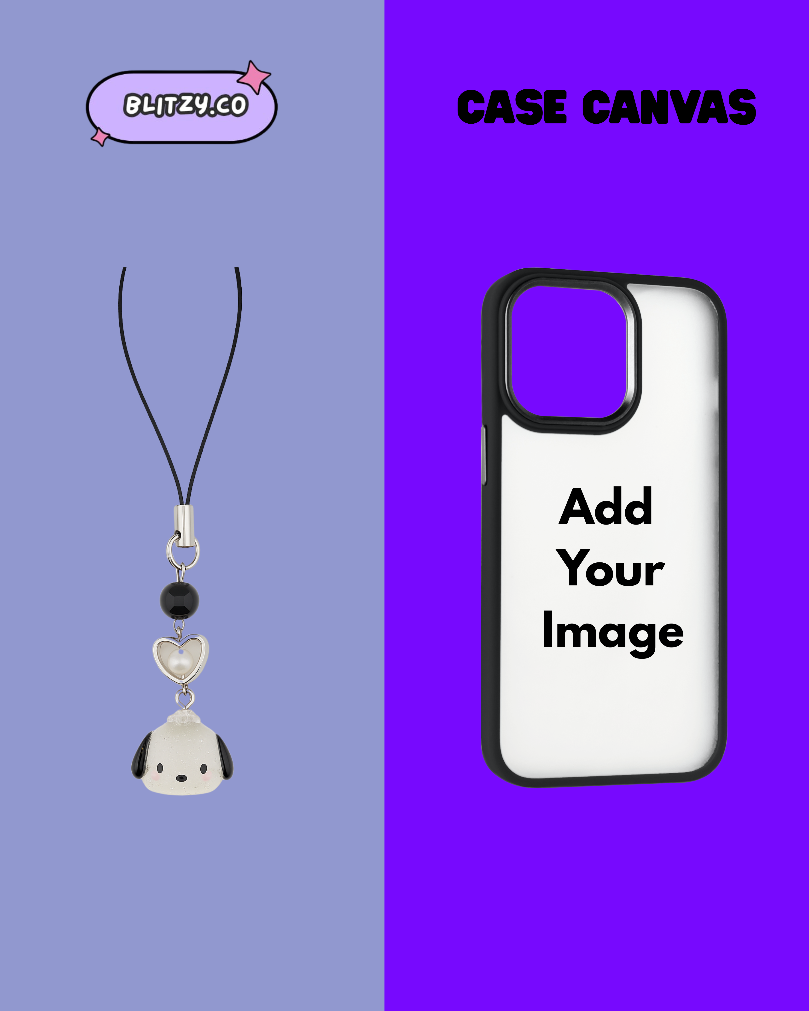 Add Your Design Phone Case with Charm