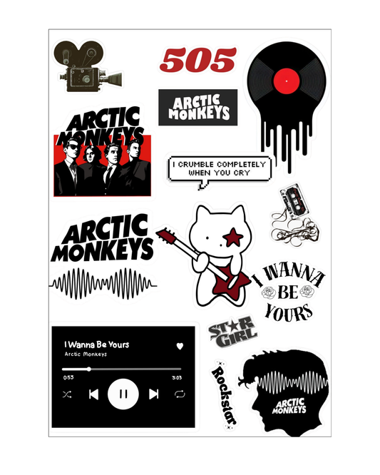 Rock Star Themed Sticker Sheets