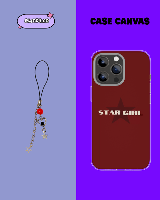 Star Girl Themed Phone Case & Charm