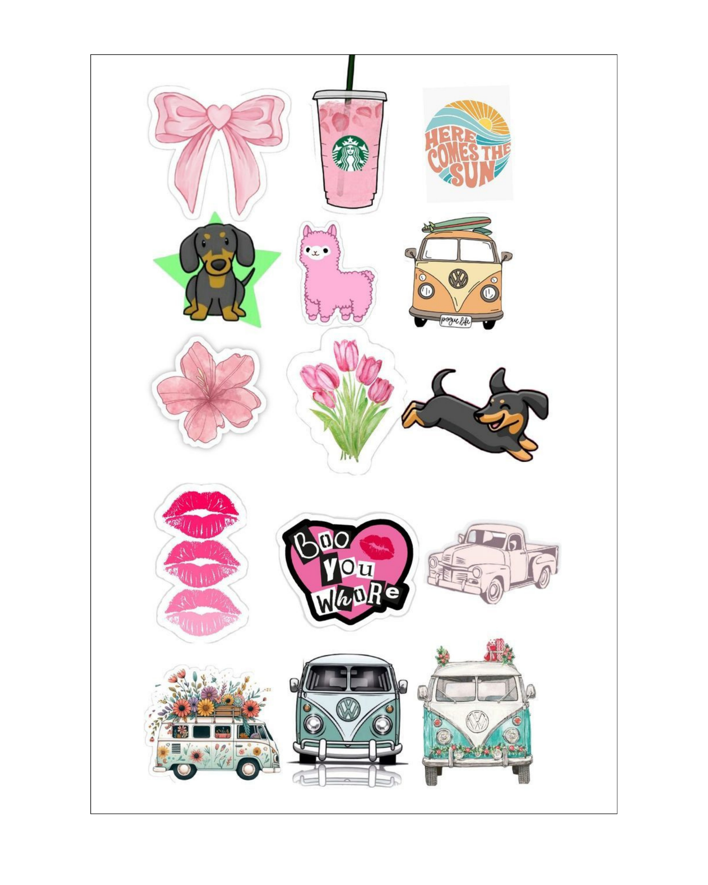 Cozy Girly Stickers