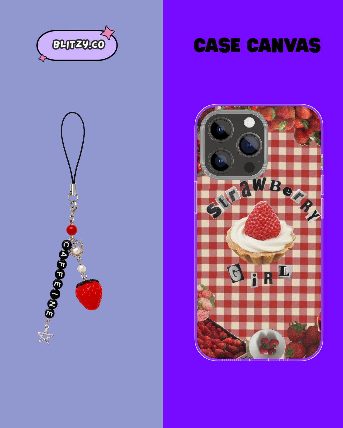 Caffeine Themed Phone Case & Charm