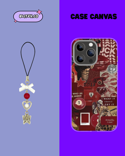 Coquette Themed Phone Case & Charm