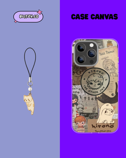 Cat's Themed Phone Case & Charm