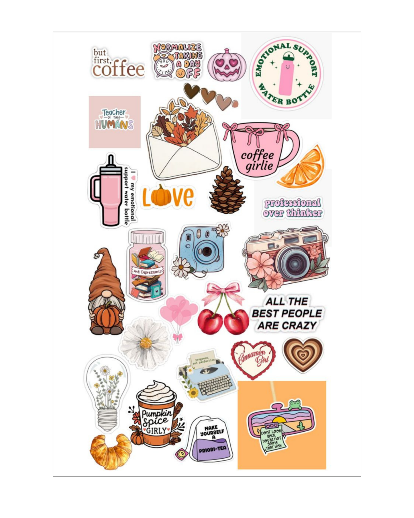 Cozy Girly Stickers