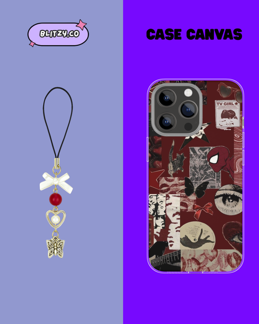 Coquette Themed Phone Case & Charm