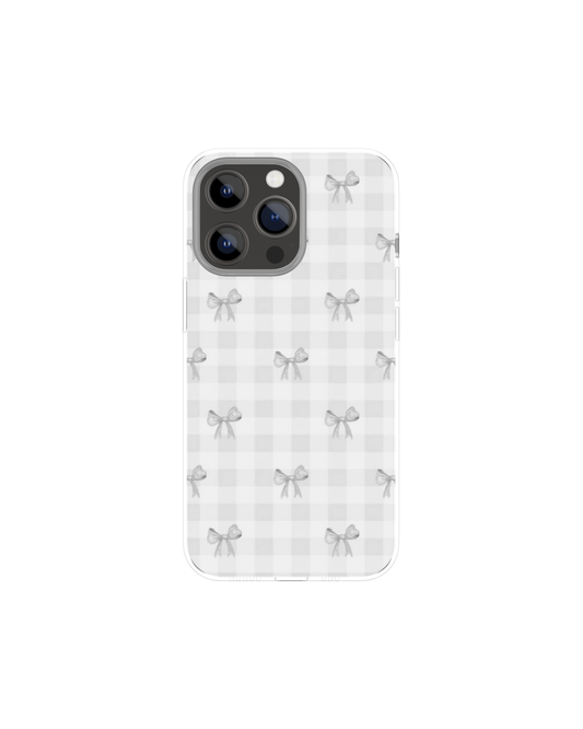 Silver Coquette Themed Phone Case