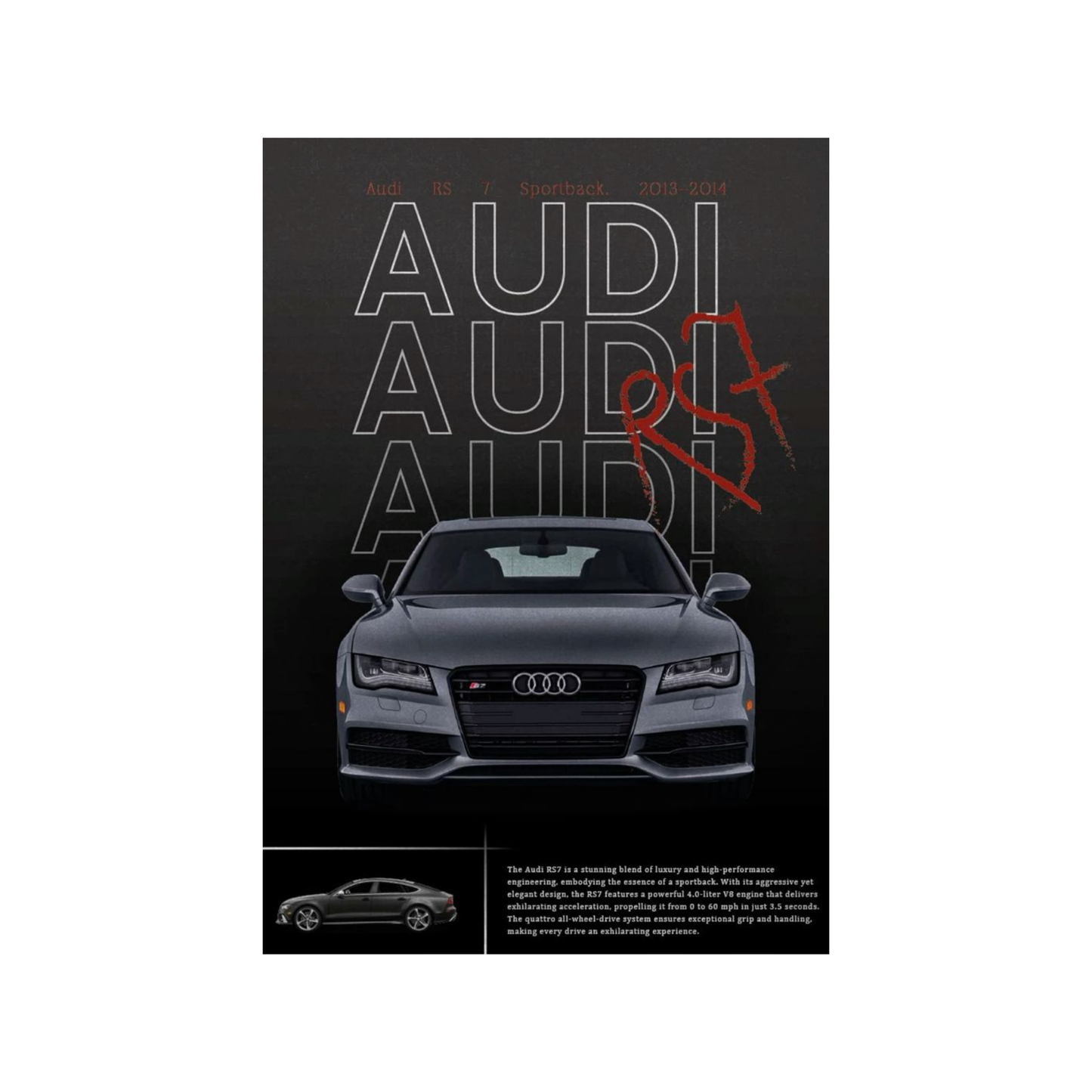 Audi Themed Cars Posters