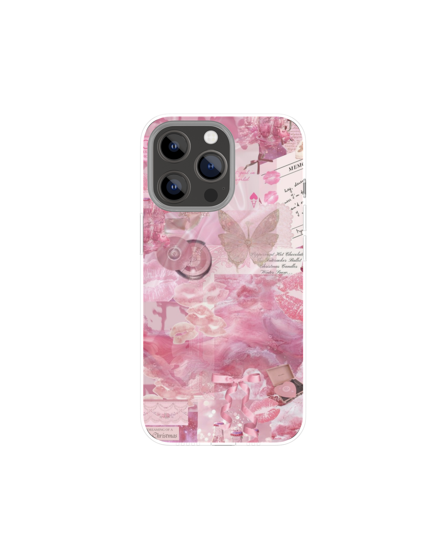 Calm Pink Collage Themed Phone Case