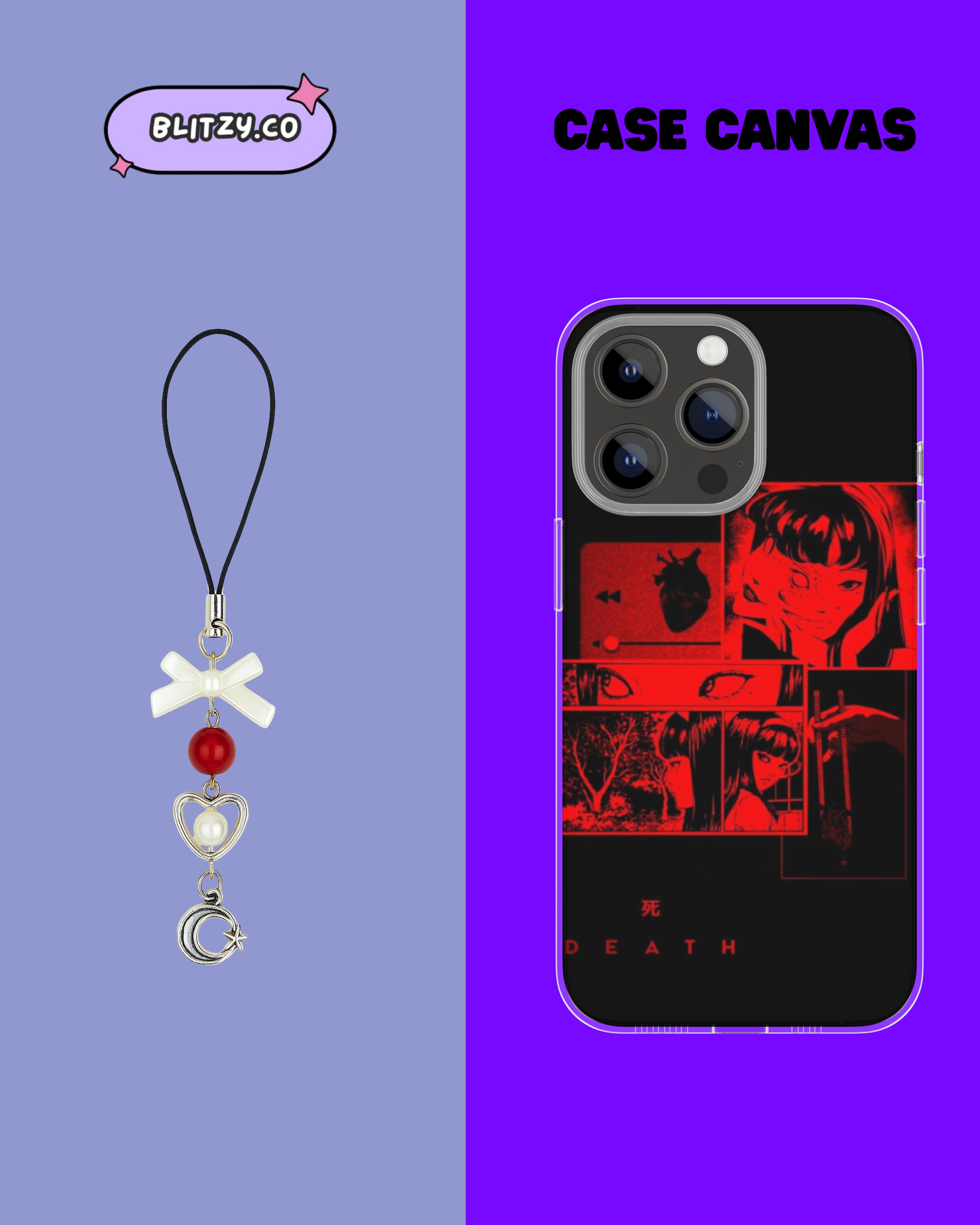 Celestial dreams Themed Phone Case & Charm