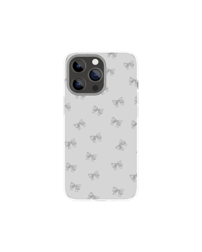 Silver Coquette Themed Phone Case