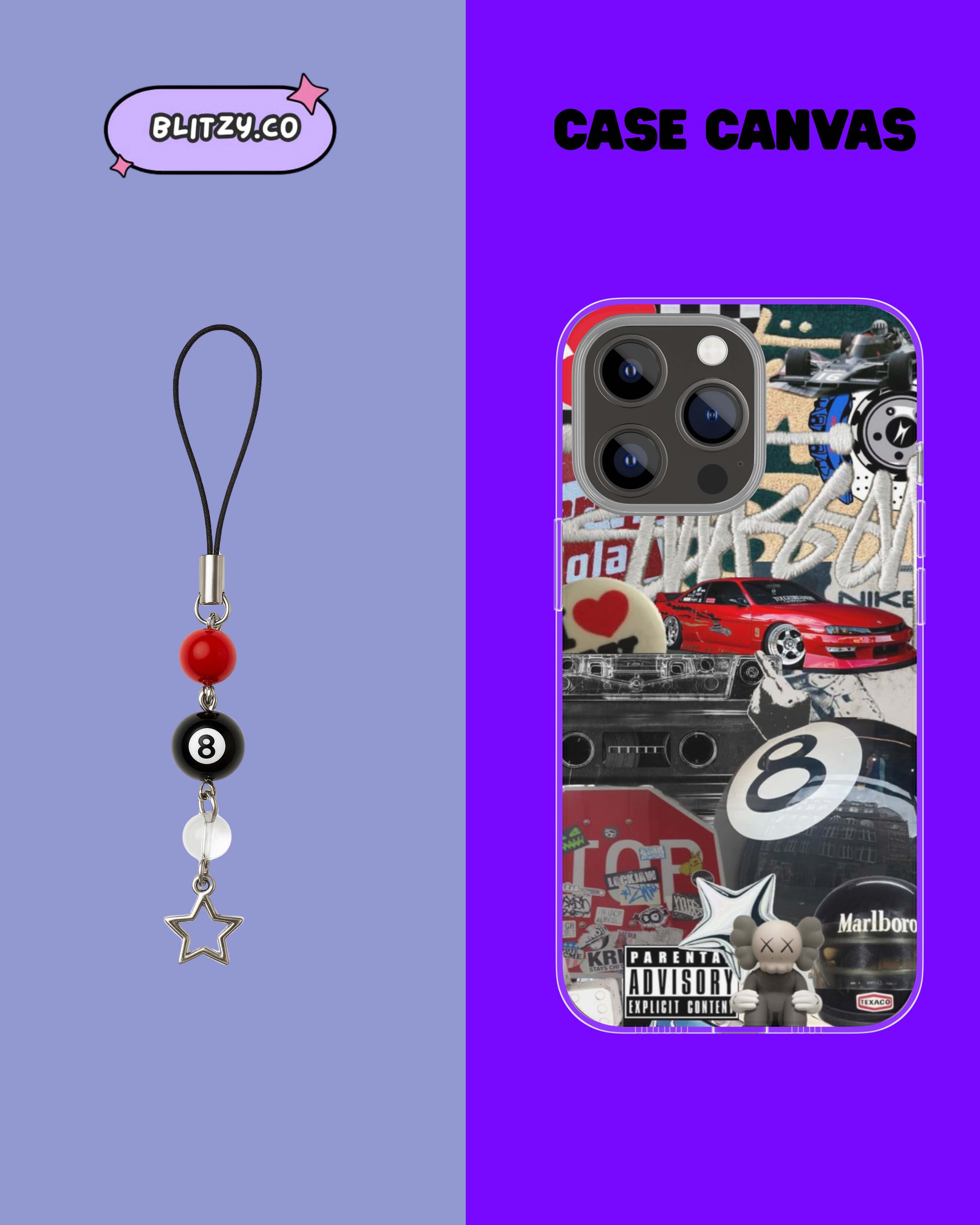 8 ballin' Phone Case & Charm