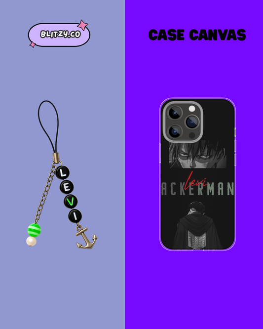 Levi Ackerman's Themed Phone Case & Charm