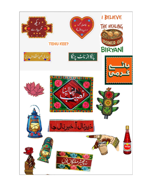 Pakistani Cultured Themed Stickers